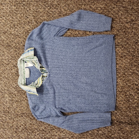 2 Alfred Dunner Sweaters Size Petite M Color Blue - Picture 2 of 11